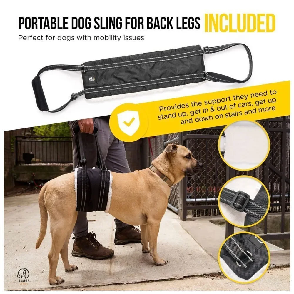 Dog Knee Brace for Torn ACL Hind Leg with Injury‎ Dog Sling Harness size S